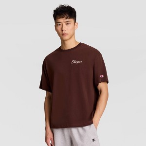 Playera gráfica de algodón para hombre Champion - Chicory Coffee