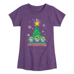 Girls' - Disney - Christmas Claw Fitted Short Sleeve Graphic T-Shirt - 1 of 4