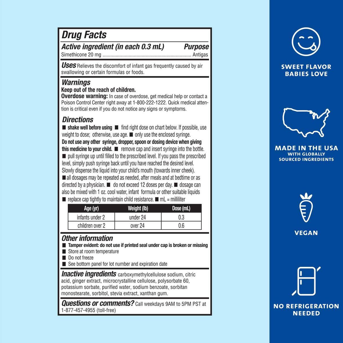 Mommy's Bliss Simethicone Gas Relief Drops - 1 fl oz - thumbnail 4