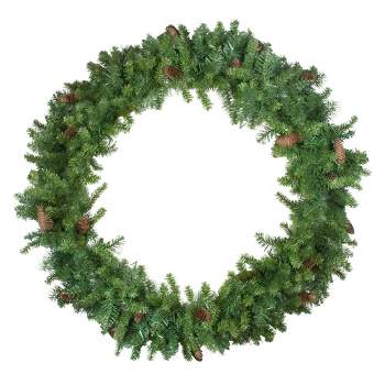 Northlight 48" Unlit  Red Pine with Pine Cones Artificial Christmas Wreath