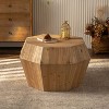 38'' Three-dimensional Coffee Table for Living Room, Embossed Pattern Design - Maison Boucle - 3 of 4