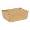 Inno-Pak 29 oz Paper Food Box Kraft #8 Size - Case of 130 - 2 of 3