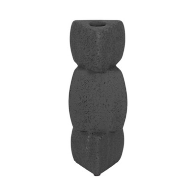 Modern Ceramic Candle Holder - Contemporary Ceramic Pillar & Taper Holder for Home & Office Decor