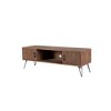 60" Vintage Wood TV Stand with 2 Storage Cabinets, Media Console Buffet Table for Living Room or Entryway - 4 of 4