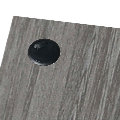 Transitional White Wood Corner Writing Desk with Drawer and Keyboard Tray