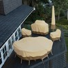 Classic Accessories Veranda Water-Resistant Patio Chaise Lounge 1pc Furniture Cover Beige - 3 of 4