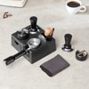 VEVOR Espresso Tamping Station, ABS Material, 7-in-1 Multifunctional Tamping Station with Detachable Slot, Easy to Clean Espresso Knock Box, Black - 2 of 4