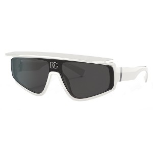 Dolce & Gabbana DG 6177 331287 Unisex Rectangle Sunglasses White 46mm - 1 of 3