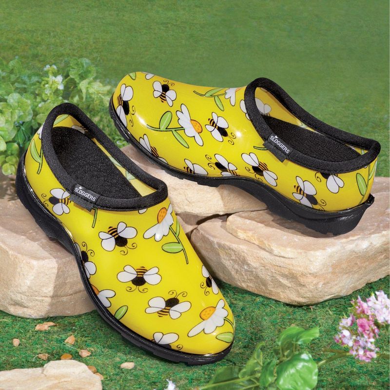 Collections Etc Bee Sloggers Outdoor Waterproof Garden Shoes, 2 of 5