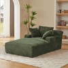 Oversized Corduroy Modern Chaise Lounge Chair Sofa Couch with No Assembly Required, Comfy, and Ergonomic - 4 of 4