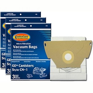 12 GE Canister CN1 CN-1 Vacuum Bags, White Westinghouse Home Cleaning System Vacuum Cleaners, 61980A, 6850, 6851, 6 - 1 of 4