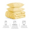 Peace Nest 3 Piece Pintuck Pinch Pleat and Seersucker Bubble Ruffled Chic and Tufted Clipped Comforter Set - 4 of 4