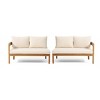 Christopher Knight Home Corwin 4-Seater Rustic Outdoor Acacia Sectional Sofa with Cushions - 2 of 4