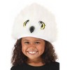 HalloweenCostumes.com One Size   Hedwig Plush Hat for Kids and Adults | Harry Potter Costume Accessory, Black/White/Yellow - 2 of 4