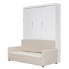 Merax Queen Size Murphy Bed with Sofa - 3 of 4
