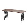 Farmhouse Dining Table for 8 People, 70.9" Long Rectangular Dining Table - 4 of 4