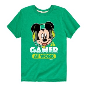 Boys' - Disney - Gamer At Work Short Sleeve Graphic T-Shirt - 1 of 4