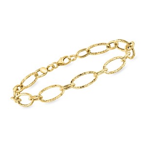 Ross-Simons Italian 14kt Yellow Gold Oval-Link Bracelet - 1 of 3
