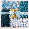 Blue Candy Gift Tray by It's Delish | Wood Gift Basket with Lid - 4 of 4