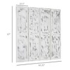 NicBex 67.00" H Room Divider Modern Folding Privacy Screen with Wood Legs for Home & Office - 3 of 4