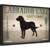 Amanti Art Labrador Lake by Ryan Fowler Canvas Wall Art Print Framed 23-in. x 16-in. - 2 of 4