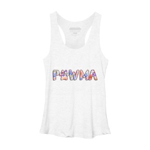 Women's Design By Humans Grandmother Loves Grandogs Pawma By littlesenh1 Racerback Tank Top - 1 of 2