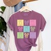 Simply Sage Market Checkered Bunny Outline Coquette Garment Dyed Tee - 3 of 4