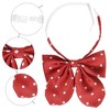 Elerevyo Women's Pre-tied Adjustable Straps Polka Dots Uniform Casual Bow Ties - 3 of 4