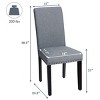 Tangkula 2-Piece Upholstered Linen Fabric Dining Chairs with High Backrest & Padded Seat - 3 of 4