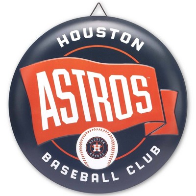 MLB Houston Astros Metal Button Wall Art