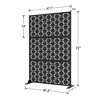 MAYEERTY 72¡Á47 in Metal Outdoor Patio Privacy Screen Freestanding Room Divider Partition for Indoor, White - 4 of 4