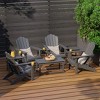 WestinTrends Highland 7-Piece HDPE Outdoor Patio Furniture Adirondack Conversation Set - 2 of 4