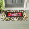 Evergreen Classic Animal Print Layering Mat 42 x 26.5 Inches Indoor and Outdoor Decor - 2 of 3