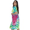 Just Love Womens Nightgown - Short Sleeve Henley Oversized Sleepwear Gown - 2 of 3