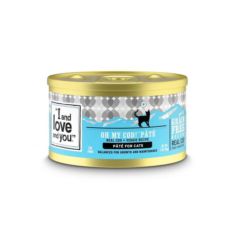 I and Love and You Oh My Cod Pate Fish Flavor Wet Cat Food - 3oz, 1 of 6