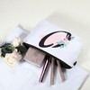 Unique Bargains Large Capacity Zipper Personalized Small Makeup Bag White - 3 of 4