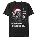 Men's Star Wars Christmas Vader Lack of Cheer Disturbing T-Shirt