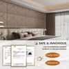 UNISOAR Wood Acoustic Wall Panels-Self-Adhesive 3D Wood Slat Wall Panel-Sound Absorbing Panels for Noise Reducing-Feature Wall Decor for Home & Office - 3 of 4