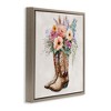 Stupell Industries Country Cowboy Boots Bouquet Floating Frame Canvas Art, Brown, 25" x 25" - 2 of 4