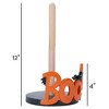 Elanze Designs Boo Bat 12 inch Resin and Wood Halloween Paper Towel Holder - 2 of 4
