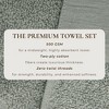 Ultra-Soft Cotton and Modern Linen-Like Border Bath Towels - Great Bay Home - 2 of 4