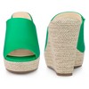 Perphy Women's Open Toe Espadrille Wedge Heel Platform Slide Sandal - 2 of 3