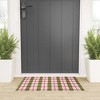 LouBruzzoni Retro Xmas checks Small Welcome Mat - Deny Designs - 2 of 3