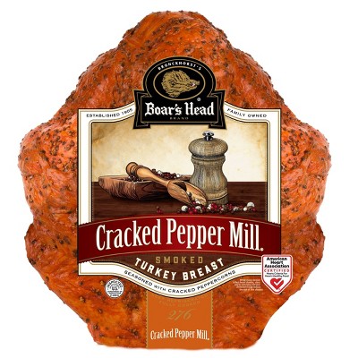 Boar's Head Cracked Pepper Mill Smoked Turkey - Deli Fresh Sliced - price per lb