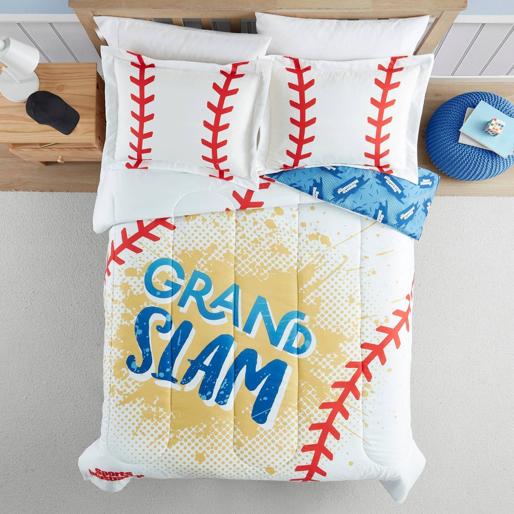 Photos - Bed Linen Twin/Full Baseball Engineered Kids' Bedding Set - Sports Illustrated