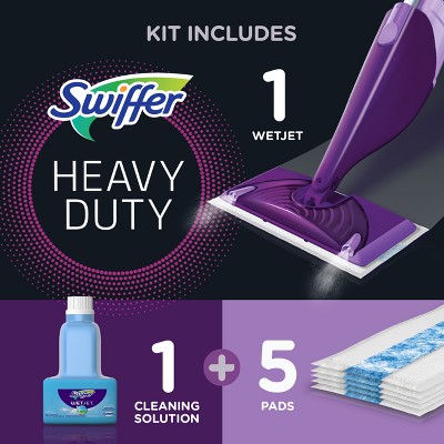 Swiffer WetJet Purple Spray Mop Kit with Pads and Solution