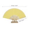 Unique Bargains Halloween Christmas Portable DIY 7-Inch Blank Folding Fan 1 Pc - 2 of 4