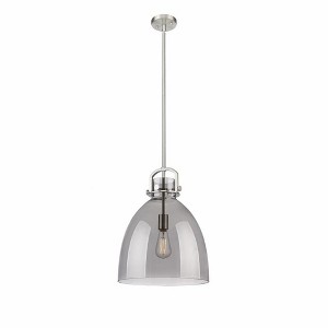 Newton Bell - 1 Light Stem Hung Pendant In Industrial Style-20.25 Inches Tall and 14 Inches Wide - 1 of 1