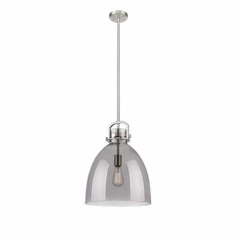 Innovations Lighting Newton Bell 1 - Light Pendant in  Satin Nickel - image 1 of 1