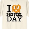 The Office I Love Pretzel Day Crew Neck Short Sleeve Natural Men's T-shirt - 2 of 2